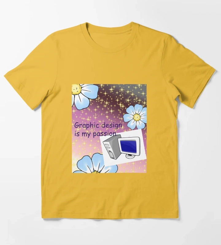 Graphic design is my passion T-Shirt Yellow