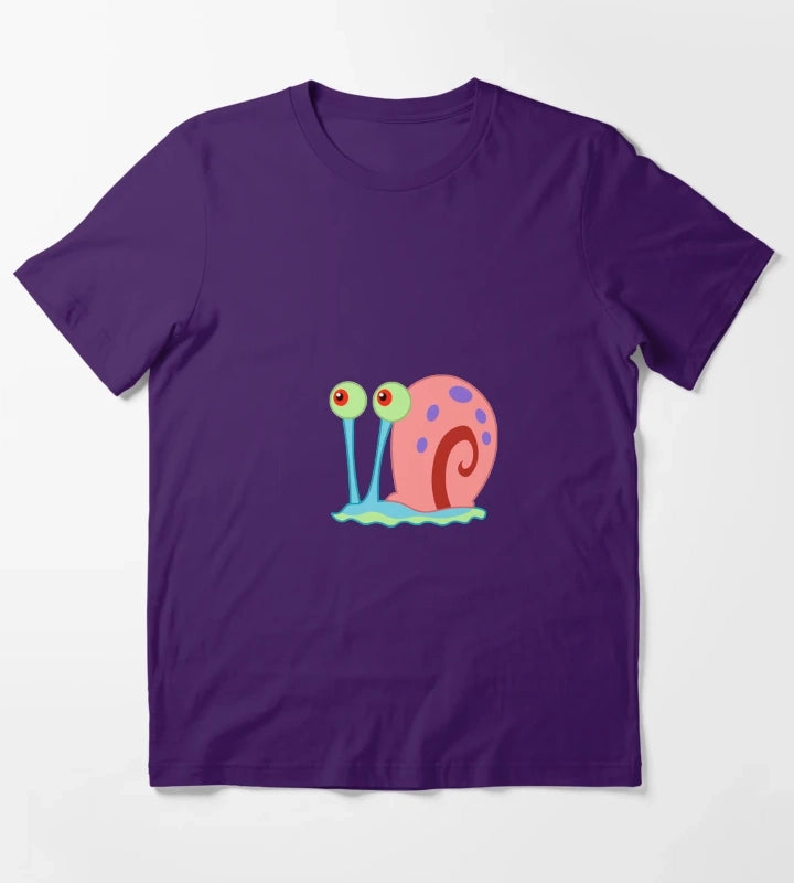 Gray the snail T-Shirt Purple