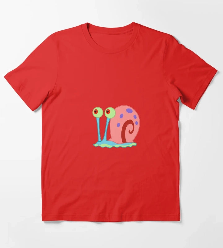 Gray the snail T-Shirt Red