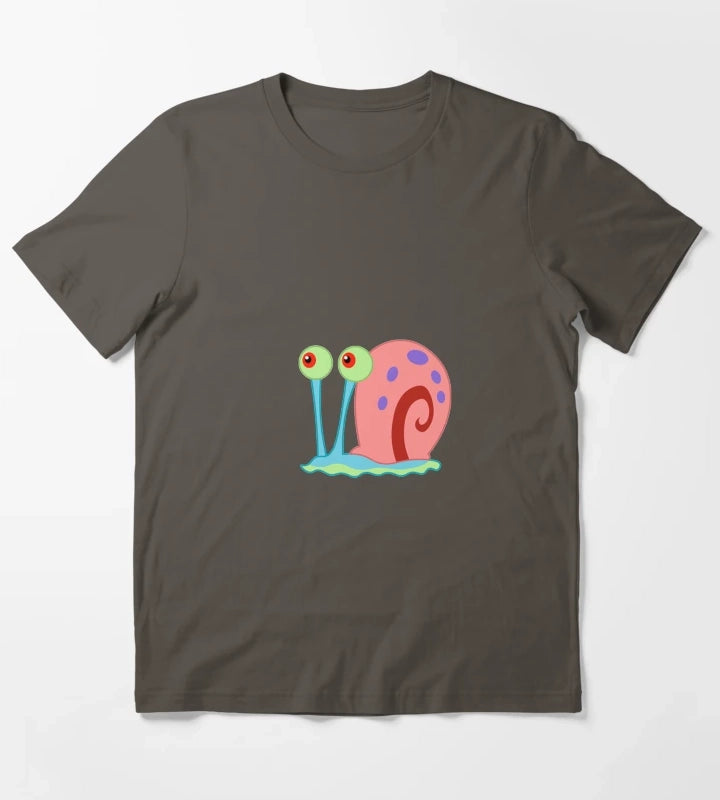 Gray the snail T-Shirt Dark Grey