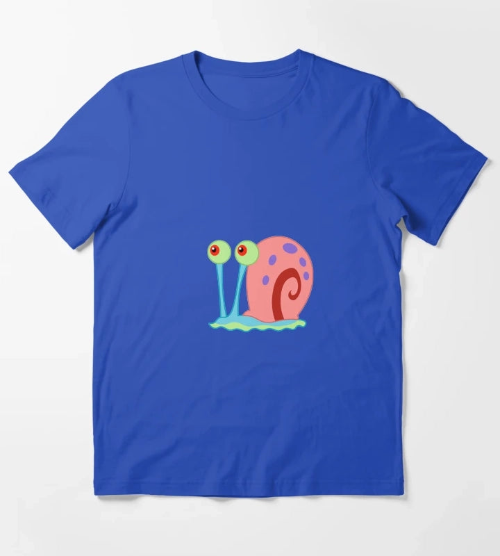 Gray the snail T-Shirt Blue