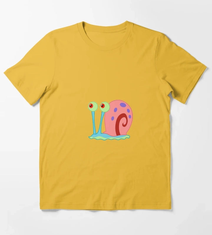 Gray the snail T-Shirt Yellow