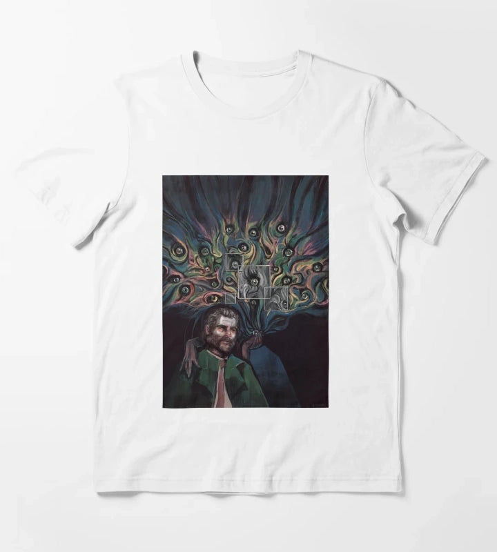 Great Model Role Disco Elysium Playing Game Gifts Movie Fans T-Shirt White