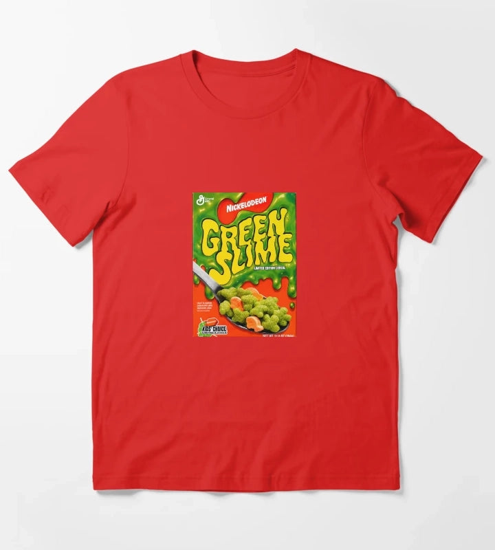 Green Slime Cereal T-Shirt Red