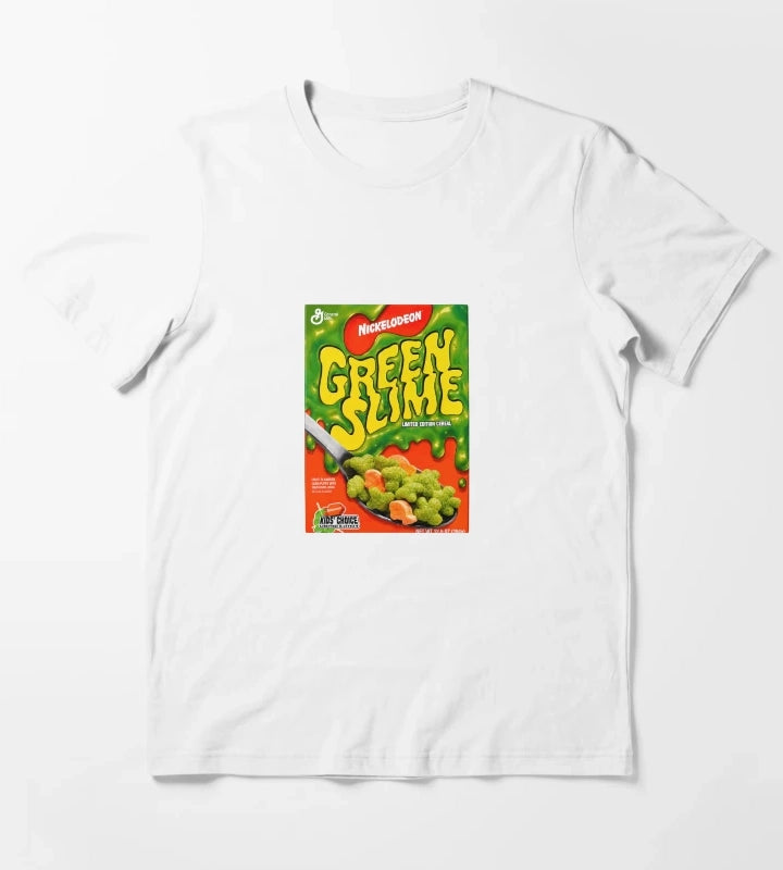 Green Slime Cereal T-Shirt White