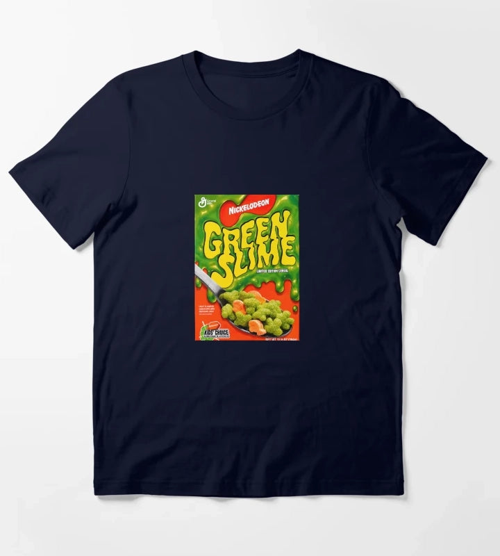 Green Slime Cereal T-Shirt Navy