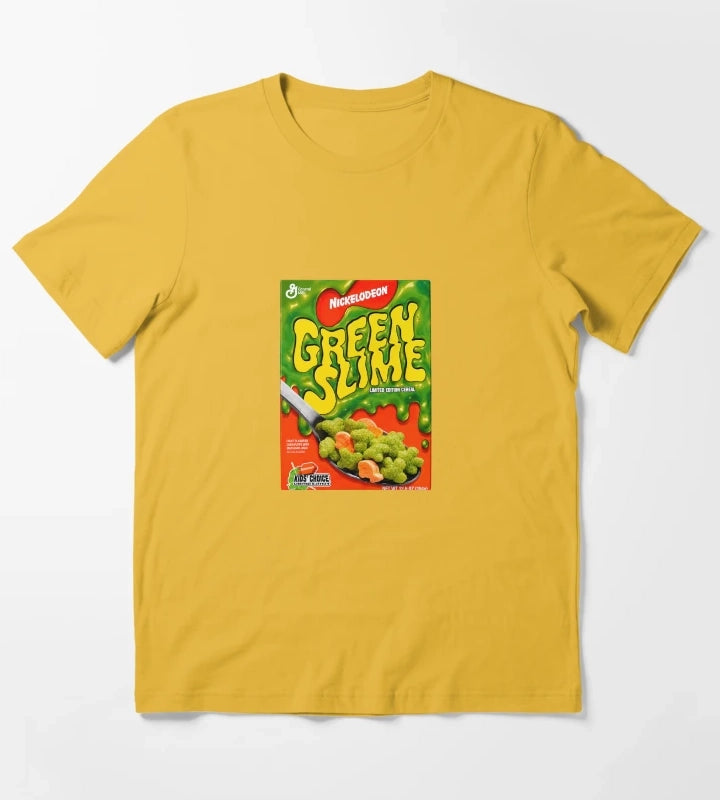 Green Slime Cereal T-Shirt Yellow