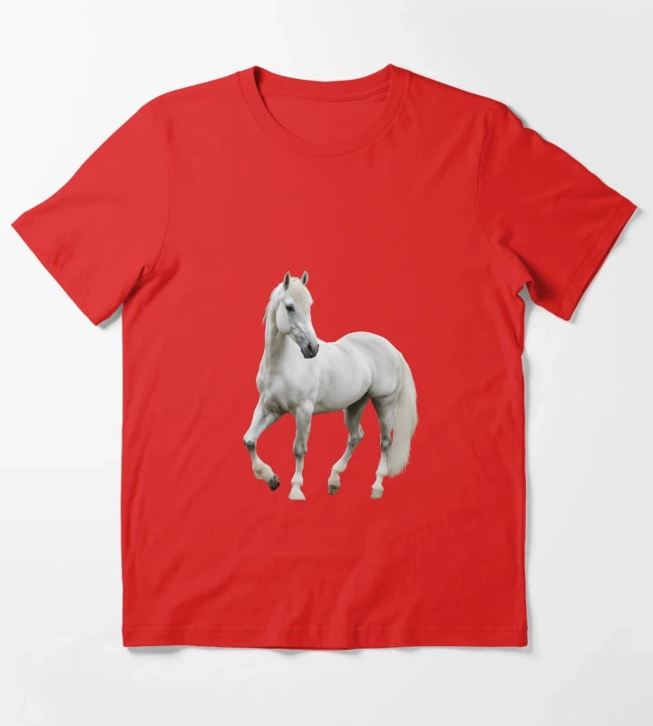 Grey Horse Lipizzaner T-Shirt Red