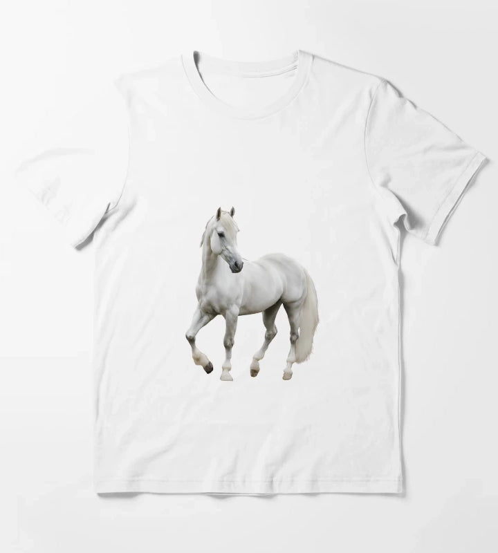 Grey Horse Lipizzaner T-Shirt White