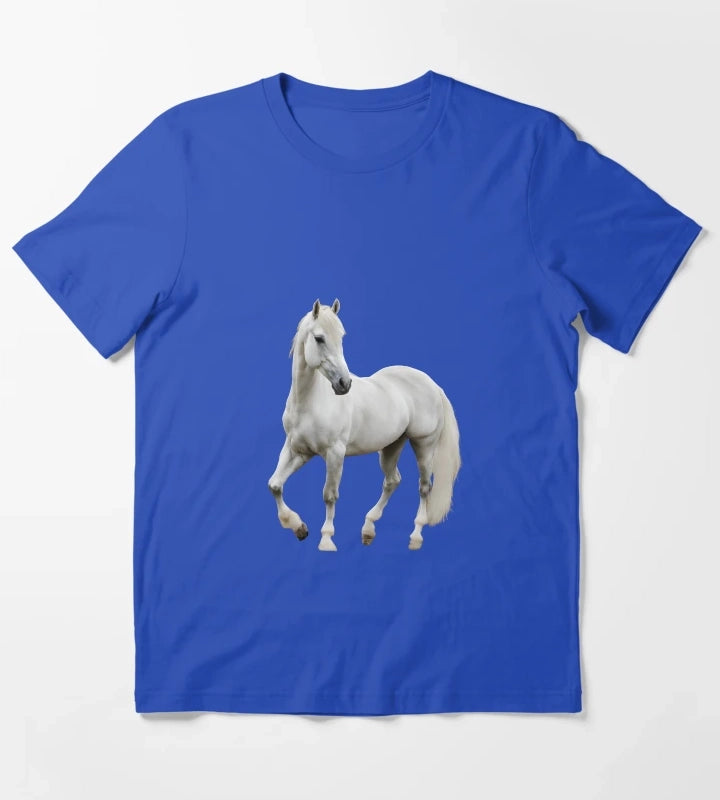 Grey Horse Lipizzaner T-Shirt Blue