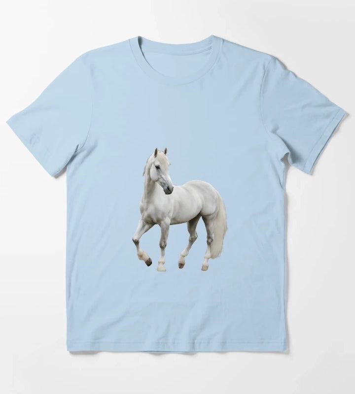 Grey Horse Lipizzaner T-Shirt Sky Blue
