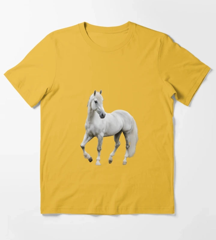 Grey Horse Lipizzaner T-Shirt Yellow