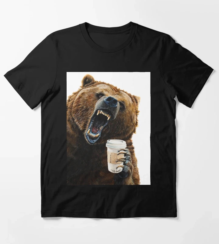 Grizzly Mornings give that bear some coffee T-Shirt