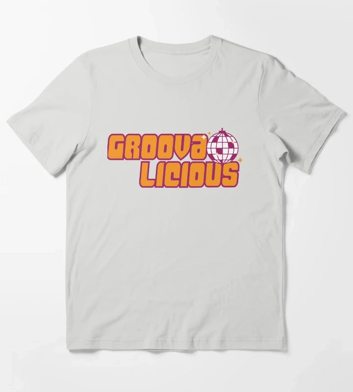 Groovalicious Sparkle T-Shirt Light Grey