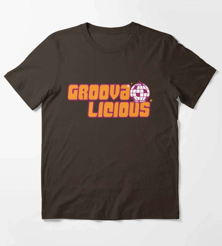 Groovalicious Sparkle T-Shirt Brown