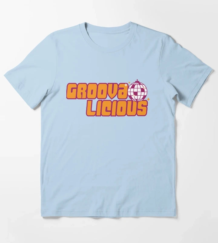 Groovalicious Sparkle T-Shirt Sky Blue