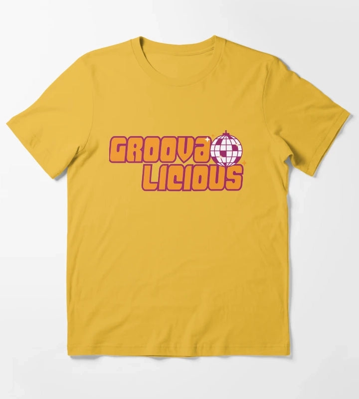 Groovalicious Sparkle T-Shirt Yellow