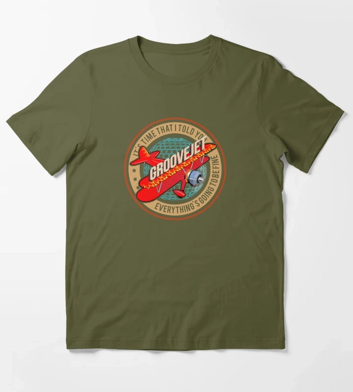 GrooveJet T-Shirt Olive Green
