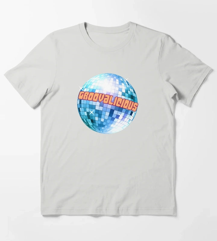 Groovy Around the World T-Shirt Light Grey