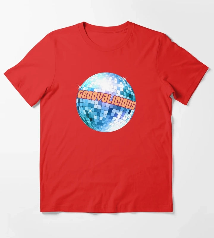 Groovy Around the World T-Shirt Red