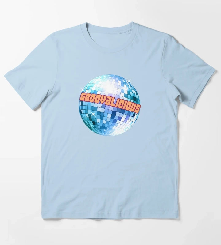 Groovy Around the World T-Shirt Sky Blue