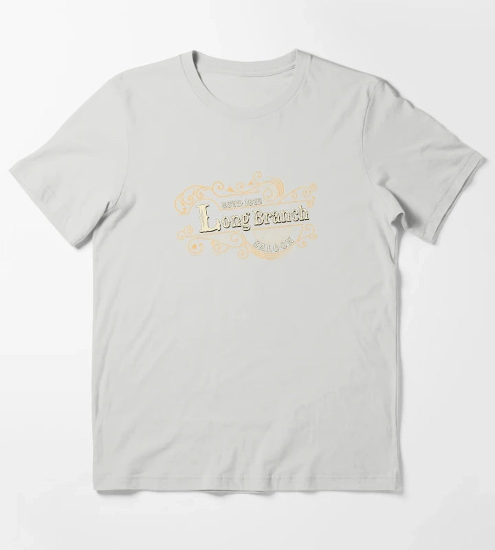 Gunsmoke Long Branch Saloon Classic TV T-Shirt Light Grey