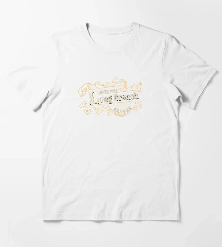 Gunsmoke Long Branch Saloon Classic TV T-Shirt White
