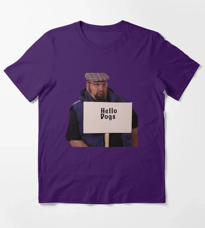 Gustavo Hello Dogs T-Shirt Purple