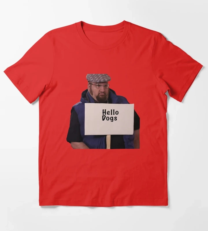 Gustavo Hello Dogs T-Shirt Red