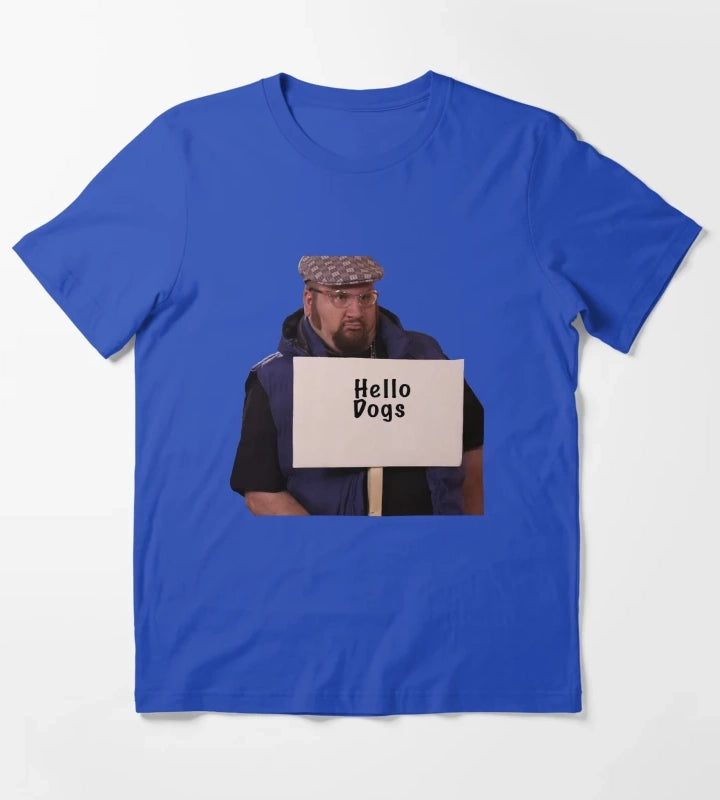 Gustavo Hello Dogs T-Shirt Blue