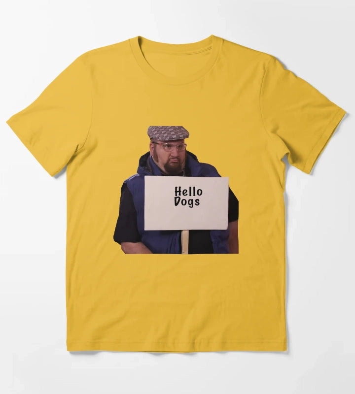 Gustavo Hello Dogs T-Shirt Yellow