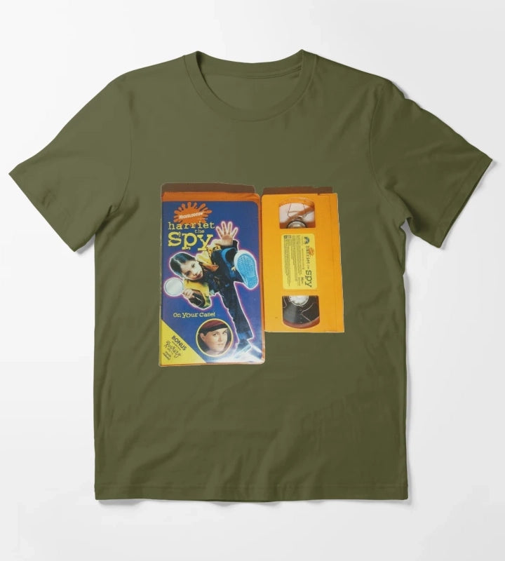 HARRIET THE SPY VHS TAPE T-Shirt Olive Green