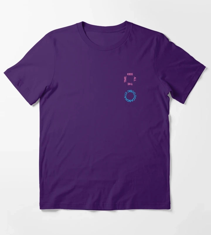 HARRY STYLES Kiss All The Time Disco Occasionally Album Title T-Shirt Purple