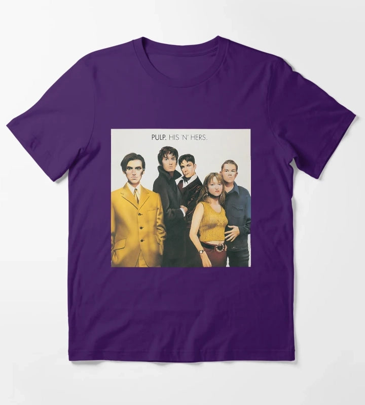 HIS N HERS Vinyl Classic T-Shirt Purple