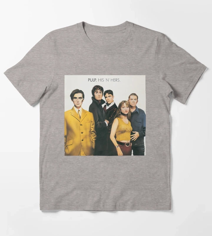 HIS N HERS Vinyl Classic T-Shirt Heather Grey