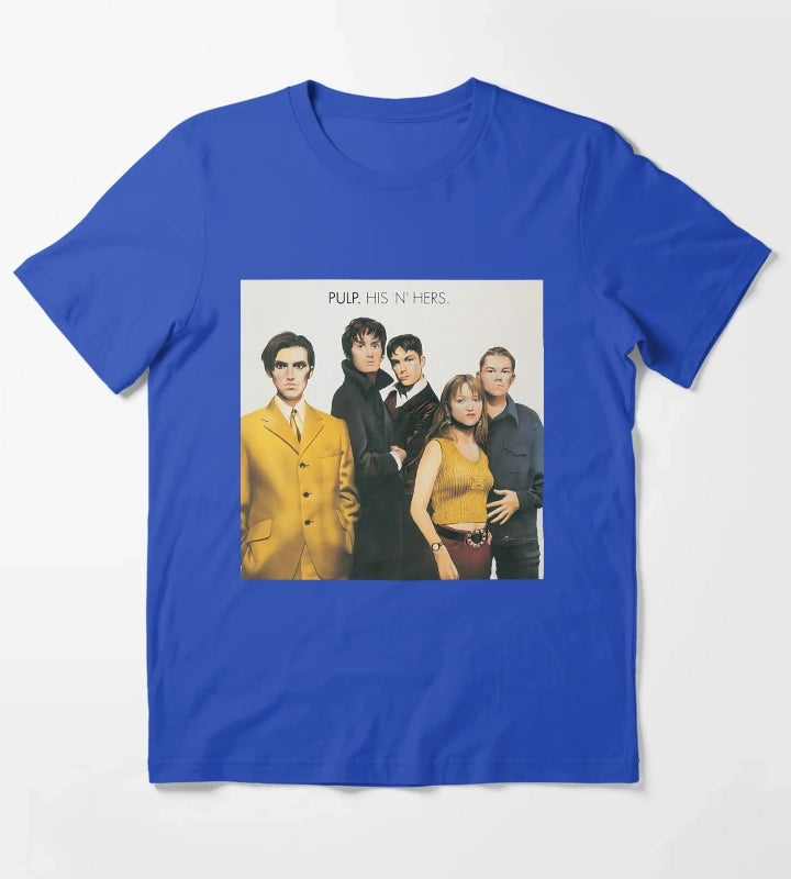 HIS N HERS Vinyl Classic T-Shirt Blue