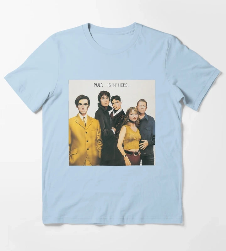 HIS N HERS Vinyl Classic T-Shirt Sky Blue