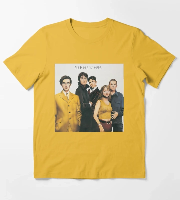 HIS N HERS Vinyl Classic T-Shirt Yellow