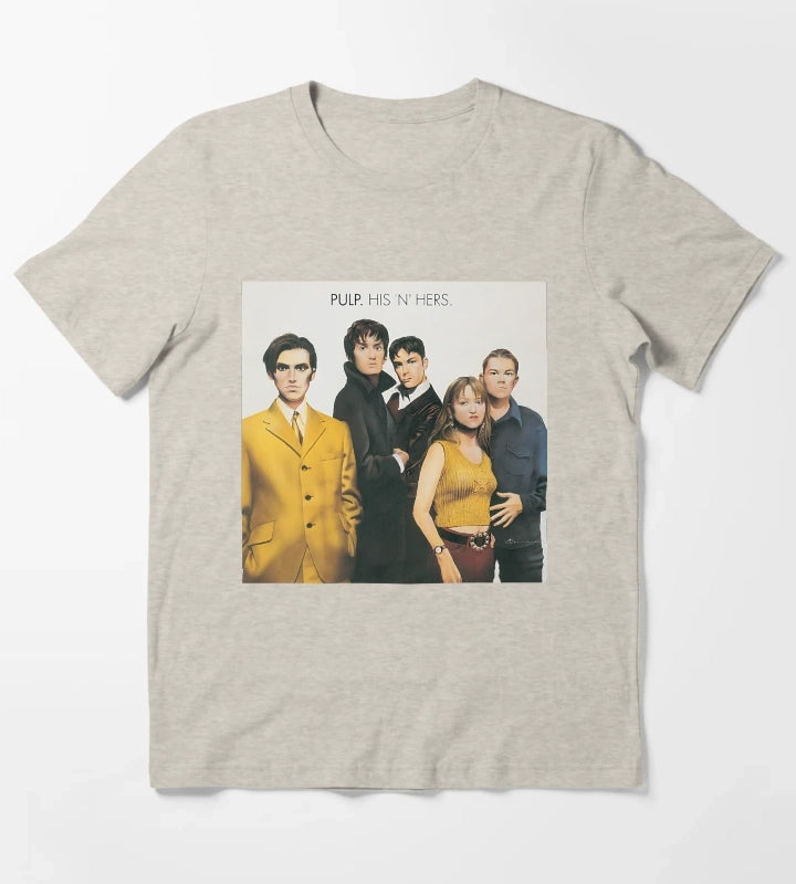 HIS N HERS Vinyl Classic T-Shirt Cream