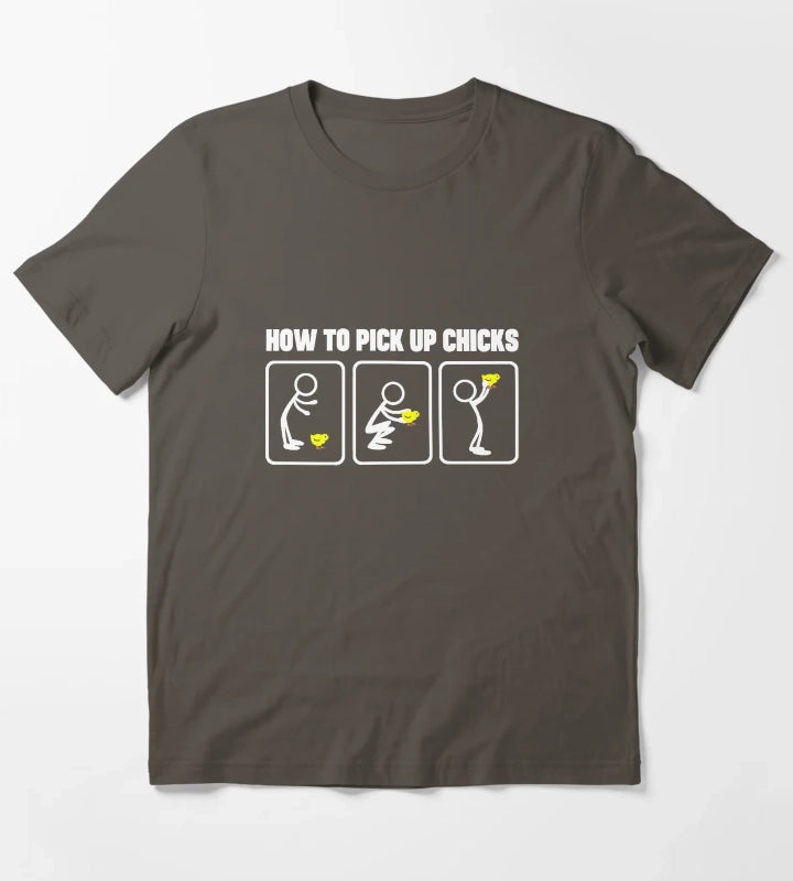 HOW TO PICK UP CHICKS 1 T-Shirt Dark Grey