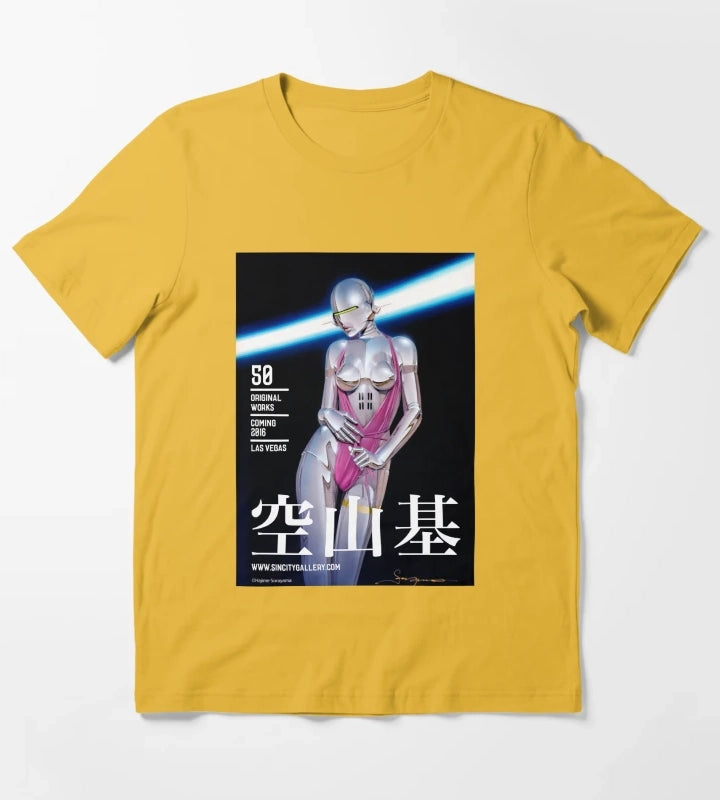 Hajime sorayama sexy robot T-Shirt Yellow