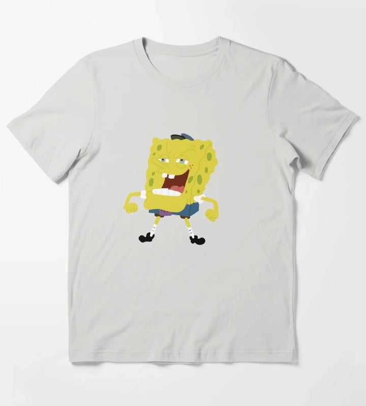 Hall Monitor Spongebob T-Shirt Light Grey