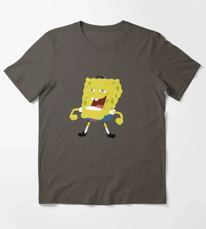 Hall Monitor Spongebob T-Shirt Dark Grey