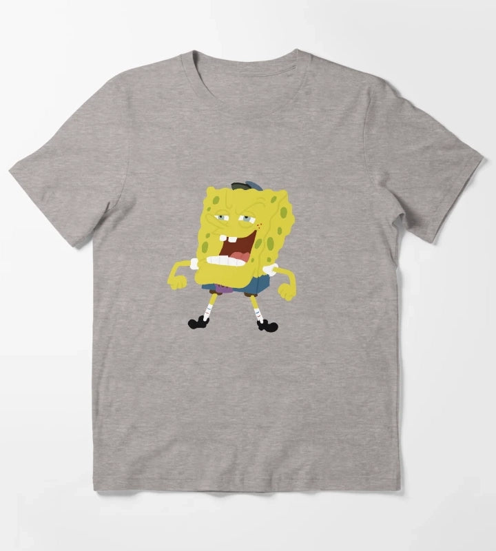 Hall Monitor Spongebob T-Shirt Heather Grey