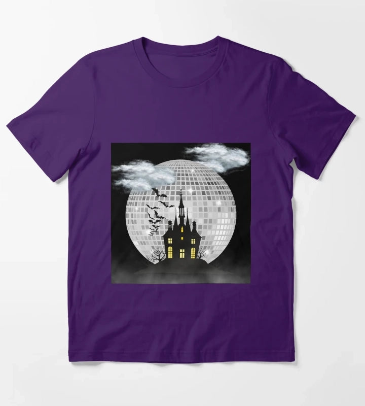 Halloween Spooky Castle T-Shirt Purple