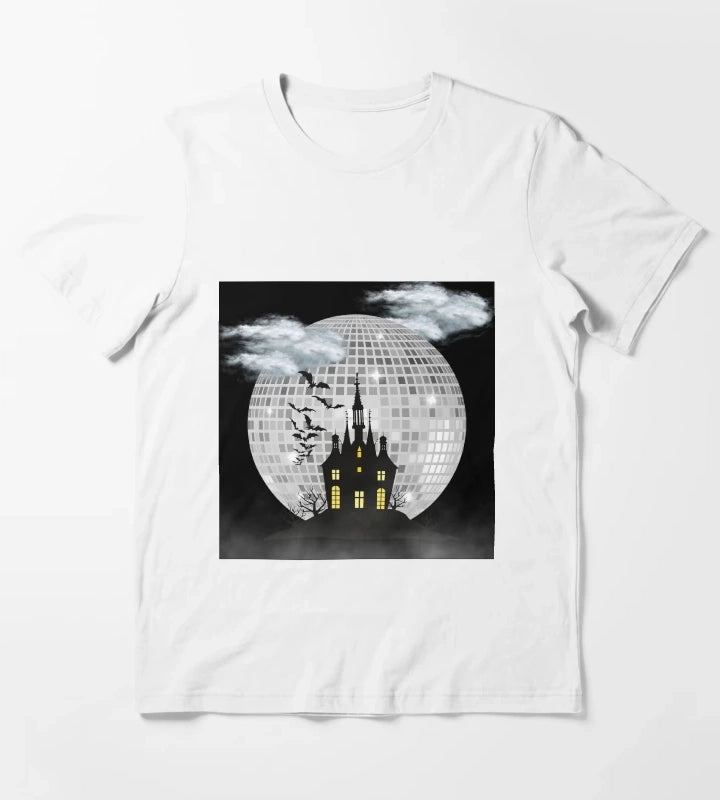Halloween Spooky Castle T-Shirt White
