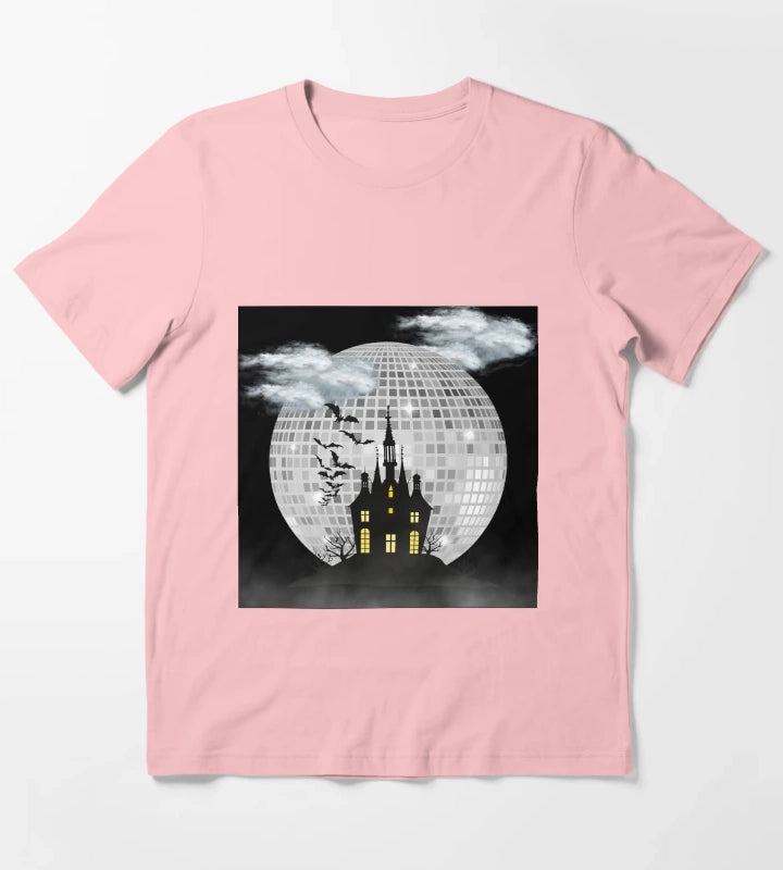 Halloween Spooky Castle T-Shirt Dark Grey