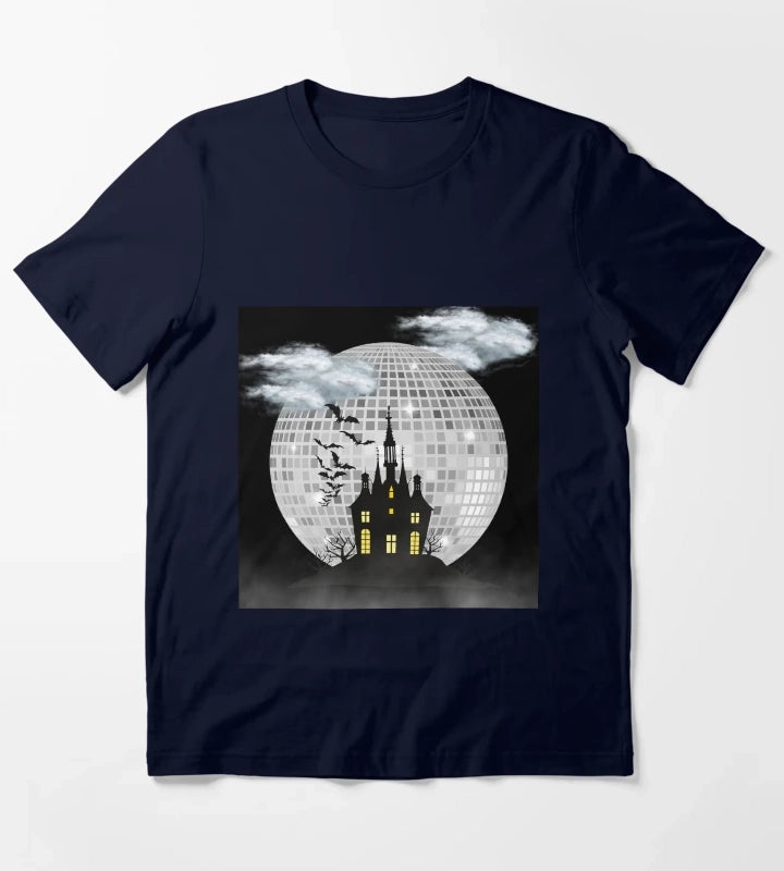 Halloween Spooky Castle T-Shirt Navy