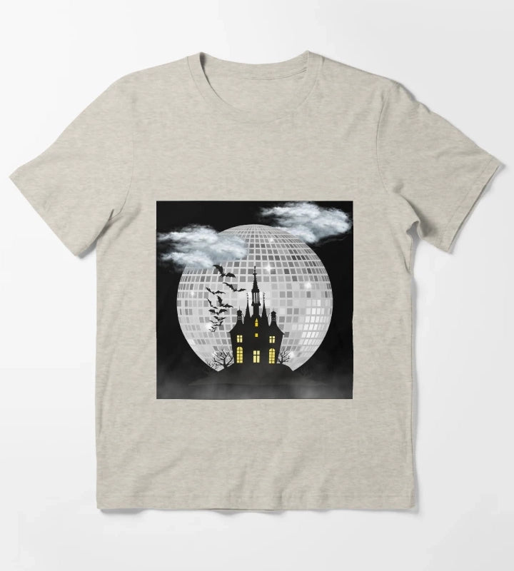 Halloween Spooky Castle T-Shirt Cream