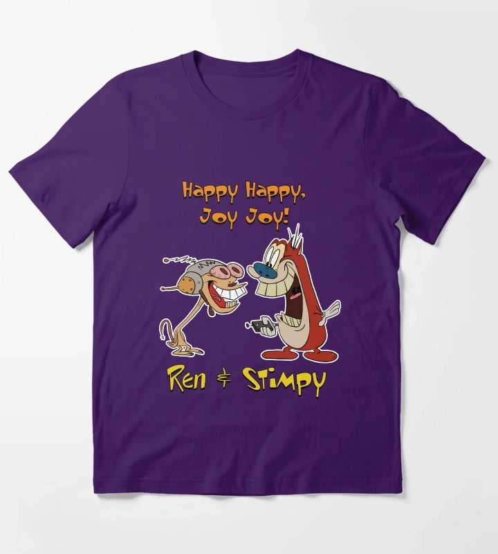 Happy Happy Joy Joy T-Shirt Purple
